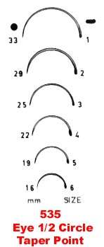 Eye 1/2 Circle Taper Point